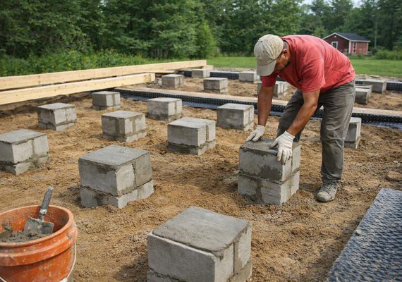 Определение диаметра столбов