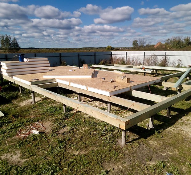 Свайно-винтовой фундамент 6х8 в Аксае