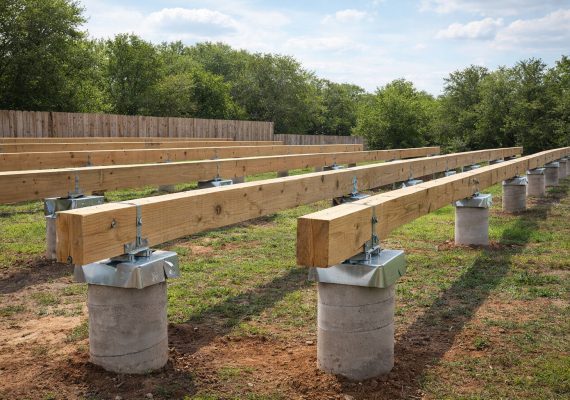 Установка столбов