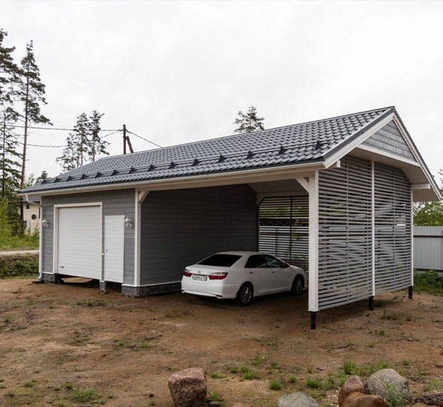 Монтаж винтовых свай под гараж в Аксае